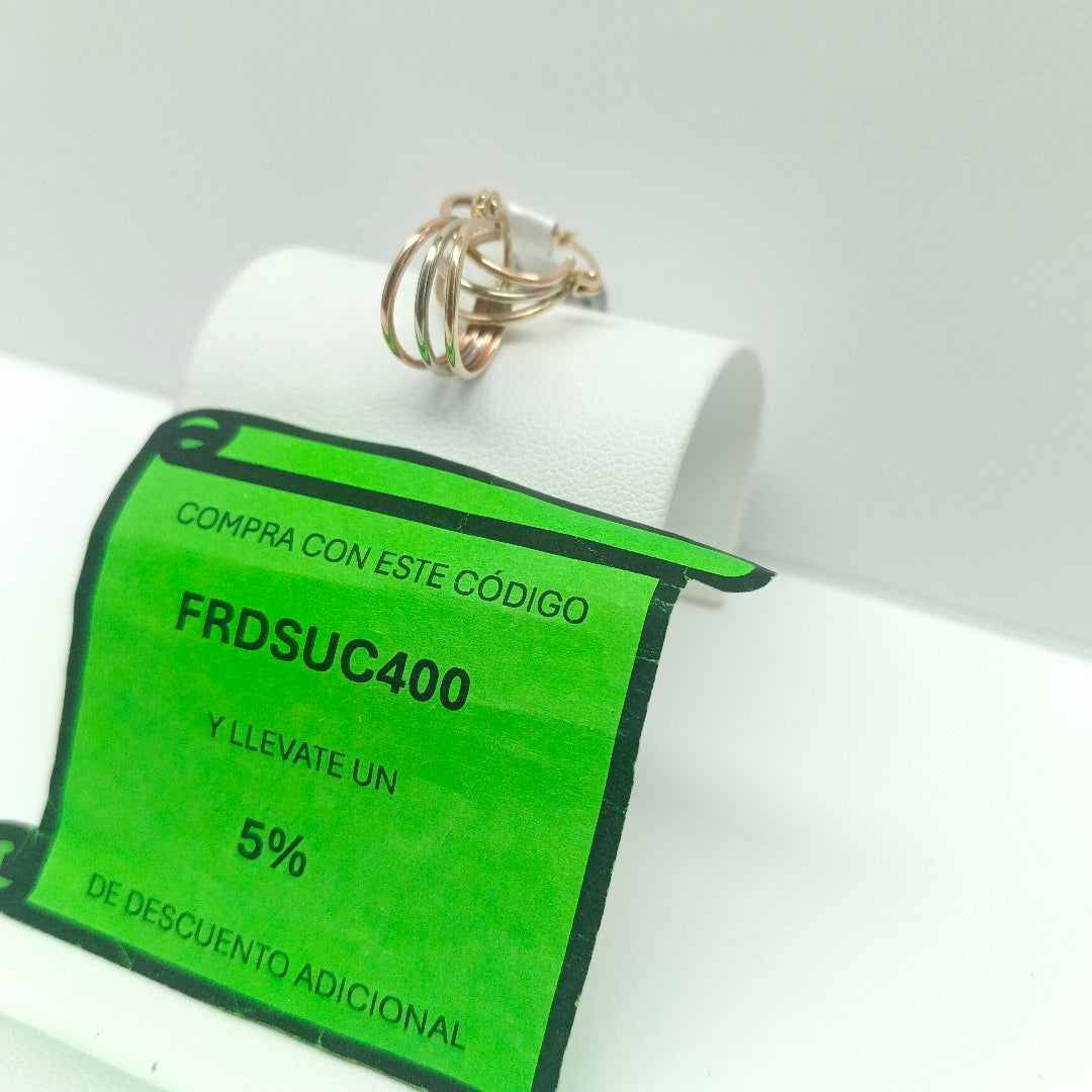 ARETES PAR ORO 10 K 1.6 GRMS (SEMINUEVO)