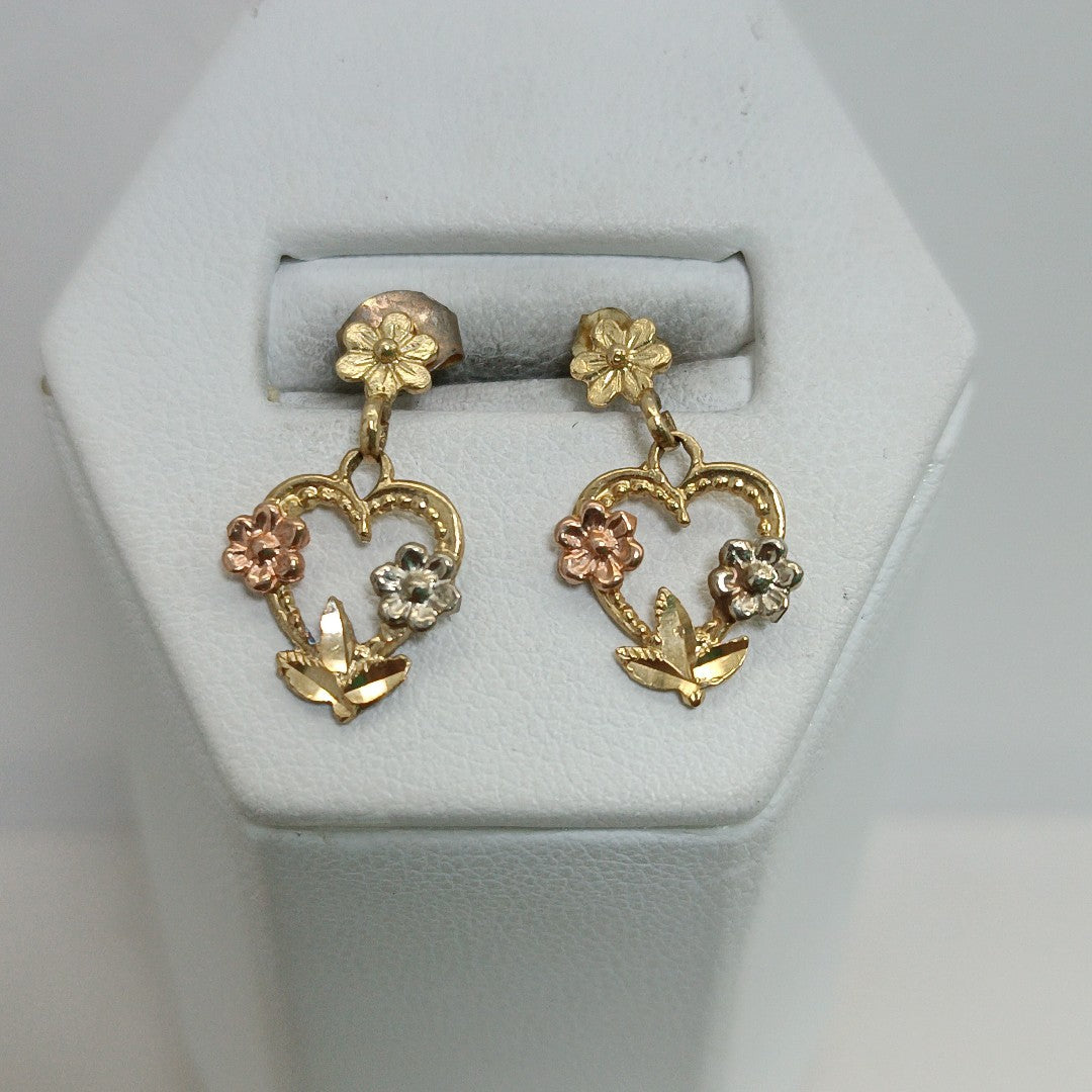 BROQUELES PAR ORO 14 K 1,60 GRMS (SEMINUEVO)