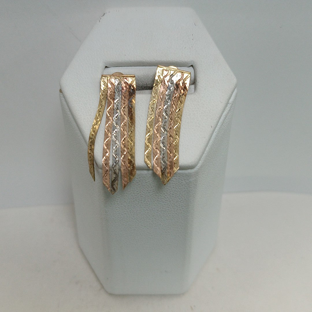 ARETES PAR ORO 14 K 2,20 GRMS (SEMINUEVO)