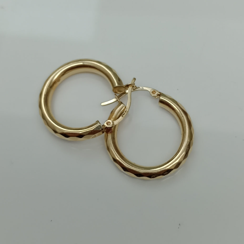 ARRACADAS PAR ORO 14 K 3.2 GRMS (SEMINUEVO)