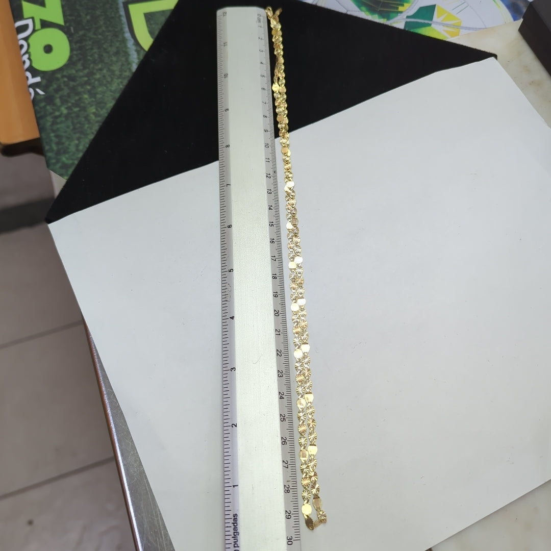 CADENA ORO COMBINADO 14 K 6,50 GRMS (SEMINUEVO)
