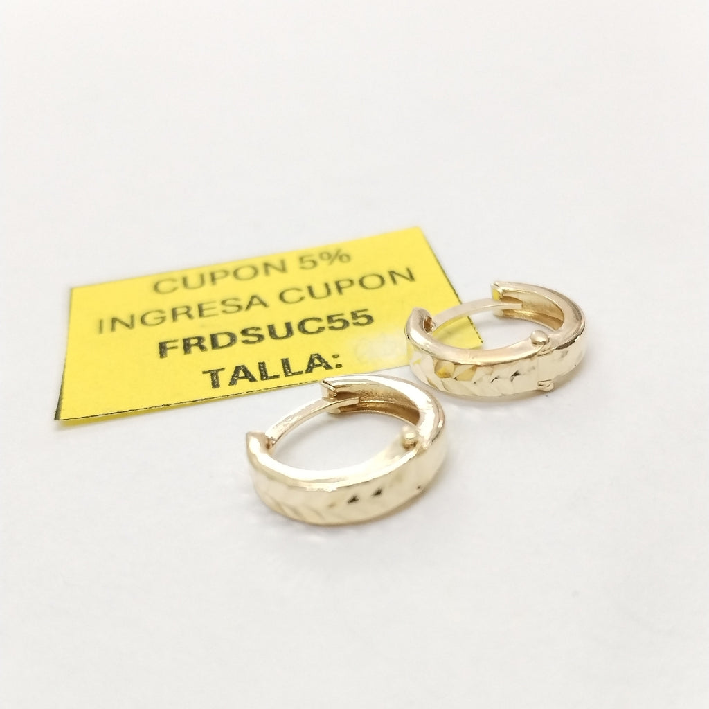 ARRACADAS PAR ORO 14 K 1.2 GRMS (SEMINUEVO)