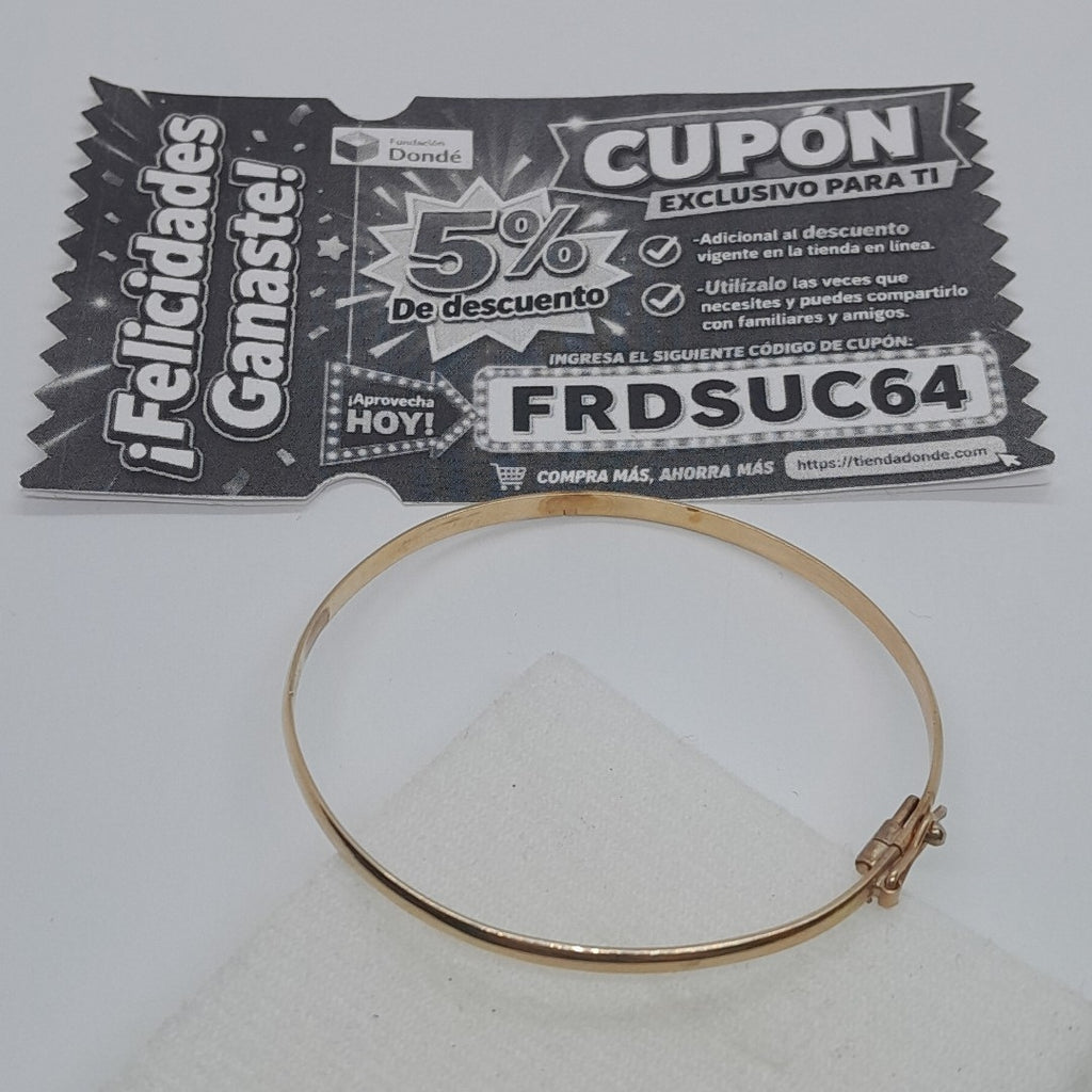 PULSERA RIGIDA ORO 14 K 6,30 GRMS (SEMINUEVO)