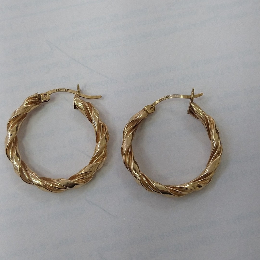 ARRACADAS PAR ORO 14 K 3.2 GRMS (SEMINUEVO)