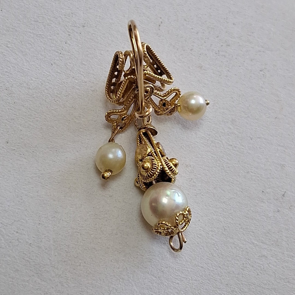ARETES PAR ORO 10 K 4,20 GRMS (SEMINUEVO)