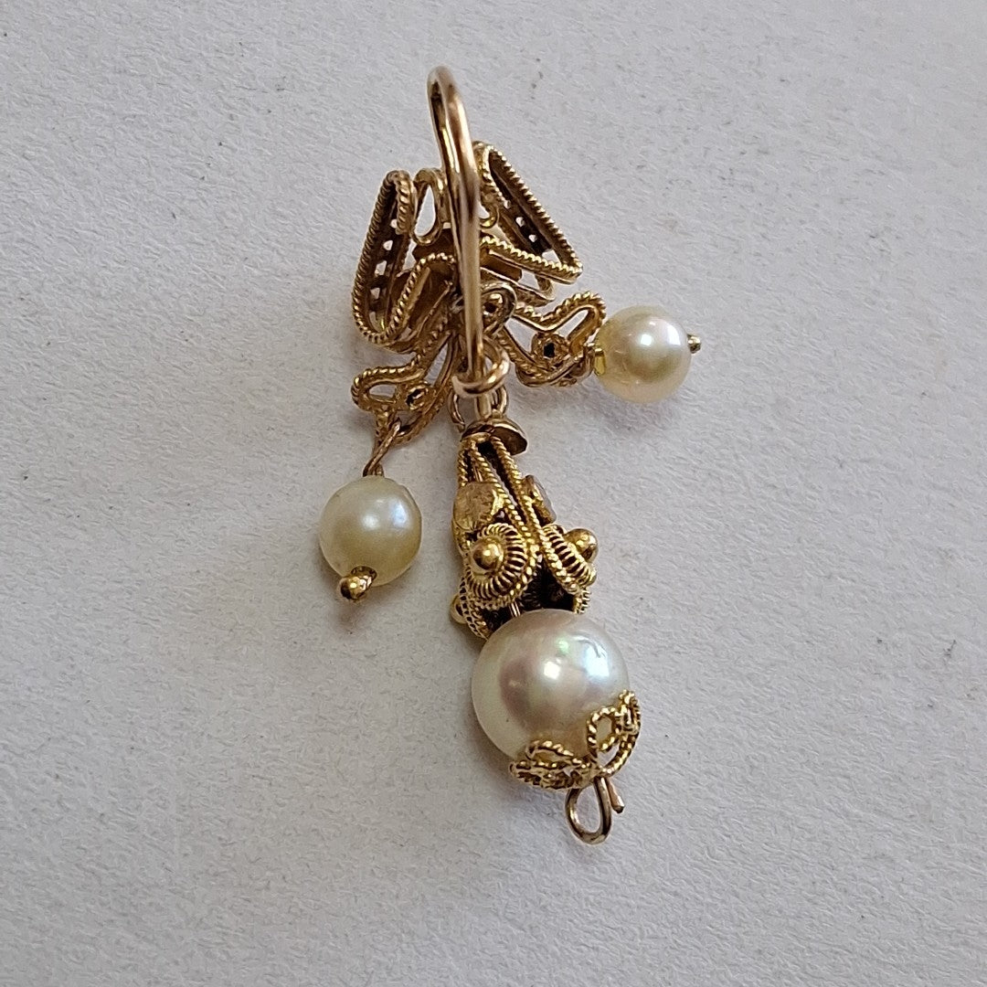 ARETES PAR ORO 10 K 4,20 GRMS (SEMINUEVO)