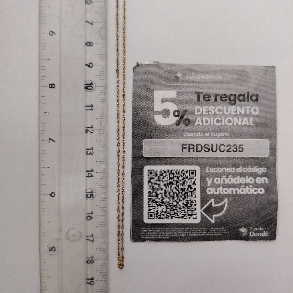 CADENA ORO 10 K 0,80 GRMS (SEMINUEVO)