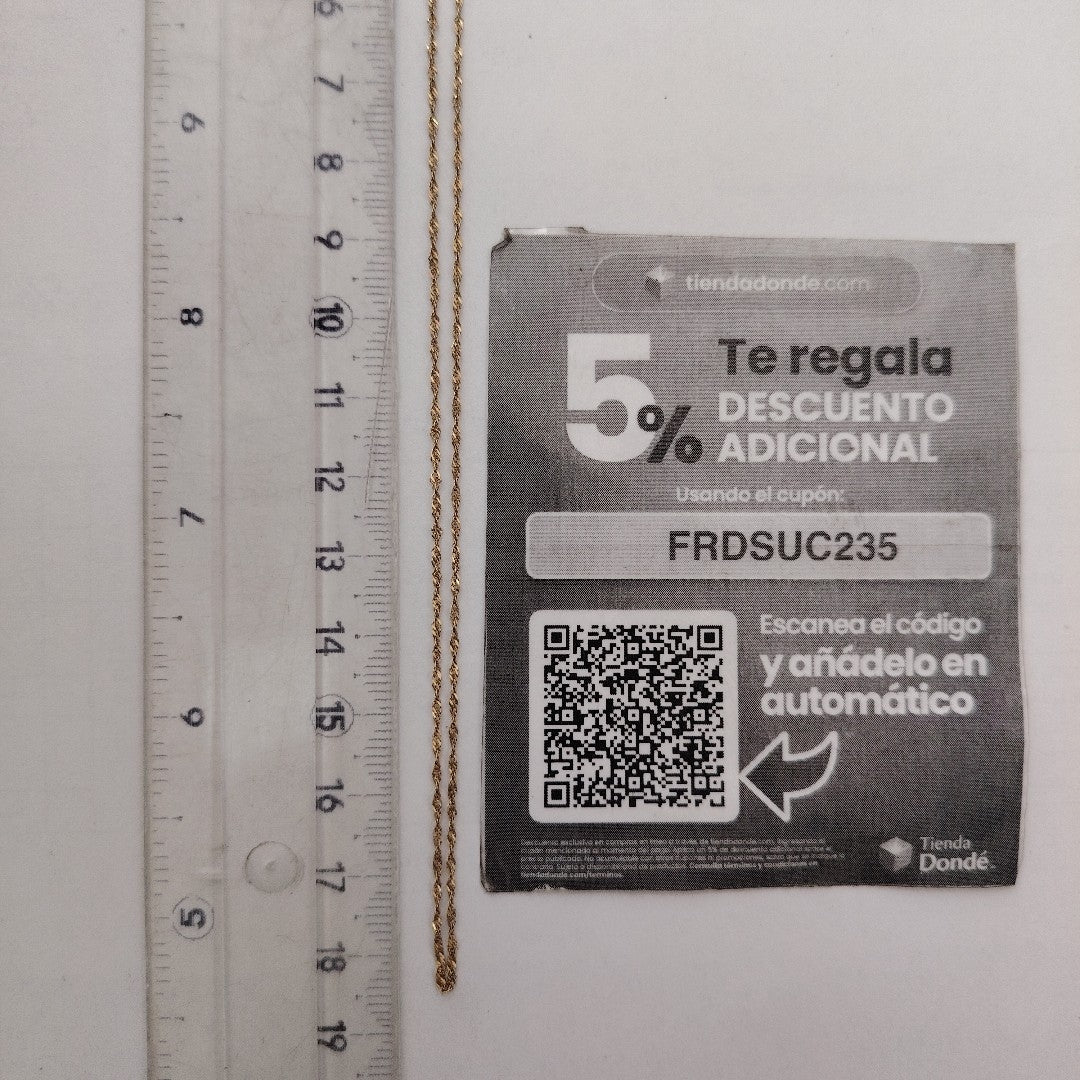 CADENA ORO 10 K 0,80 GRMS (SEMINUEVO)