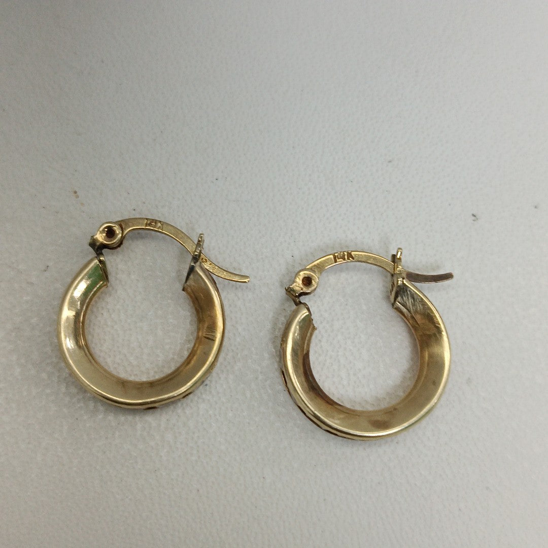 ARRACADAS PAR ORO 14 K 2,50 GRMS (SEMINUEVO)