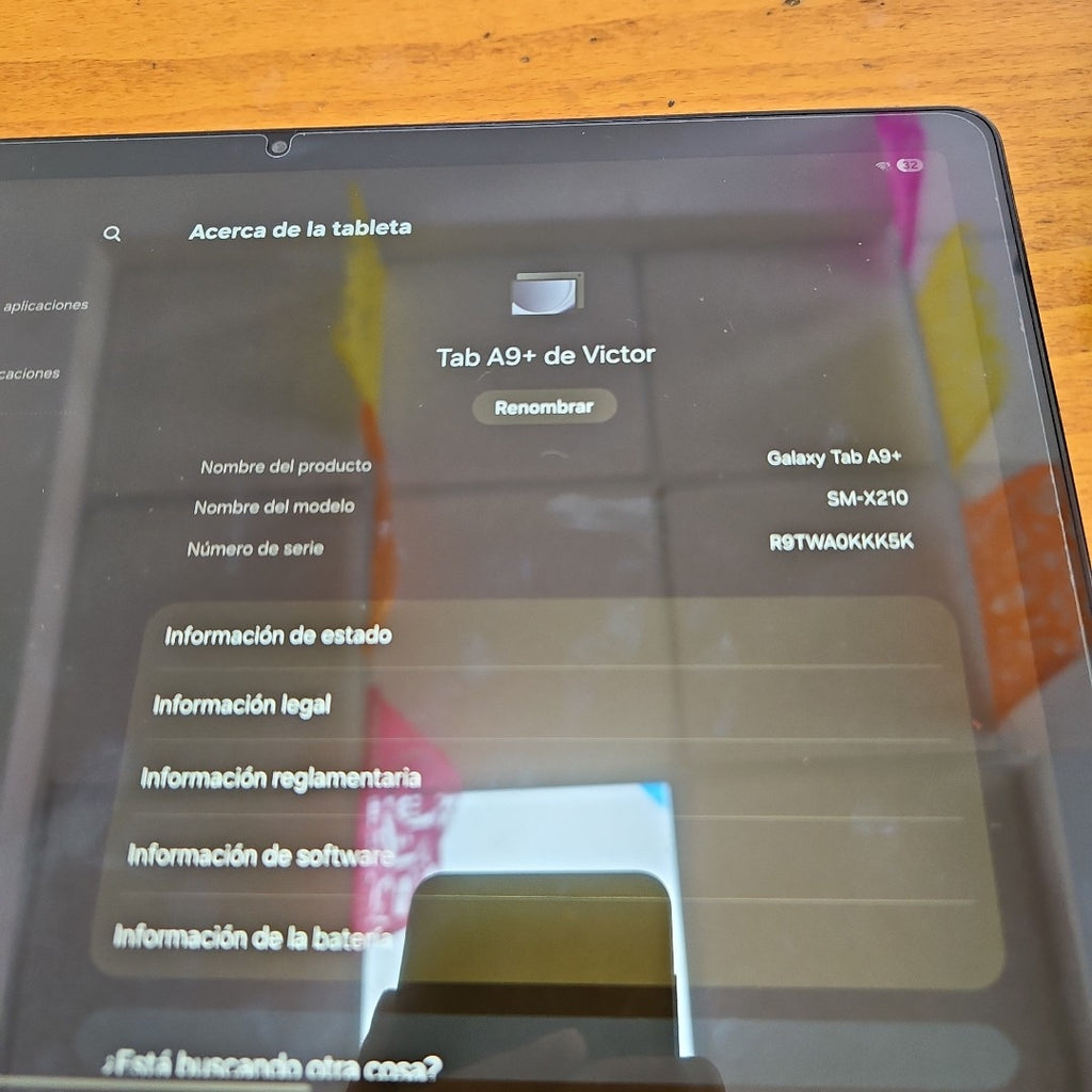 TABLETA SAMSUNG GALAXY TAB A9+ SM-X210 (2023) 128 GB 8 GB RAM (SEMINUEVO)