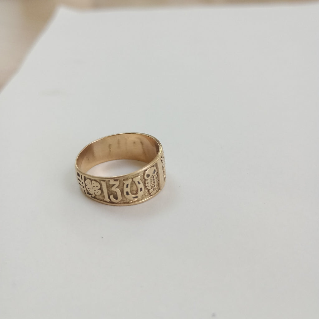 ARGOLLA DE LA SUERTE ORO 8 K 3.2 GRMS (SEMINUEVO)