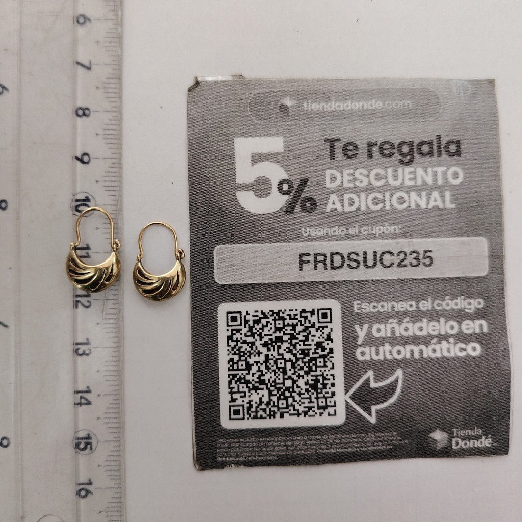 ARRACADAS PAR ORO 10 K 1,70 GRMS (SEMINUEVO)