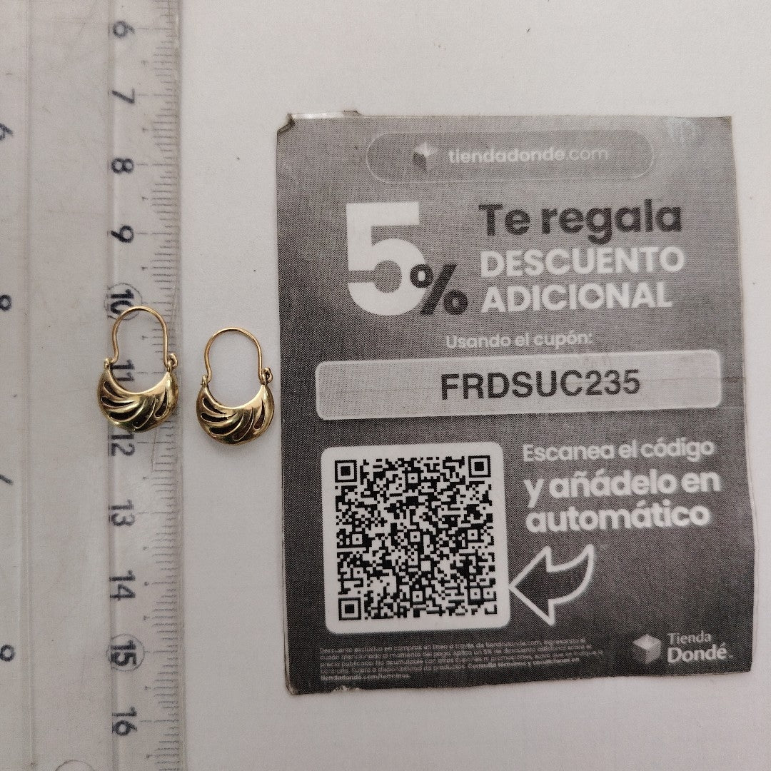 ARRACADAS PAR ORO 10 K 1,70 GRMS (SEMINUEVO)