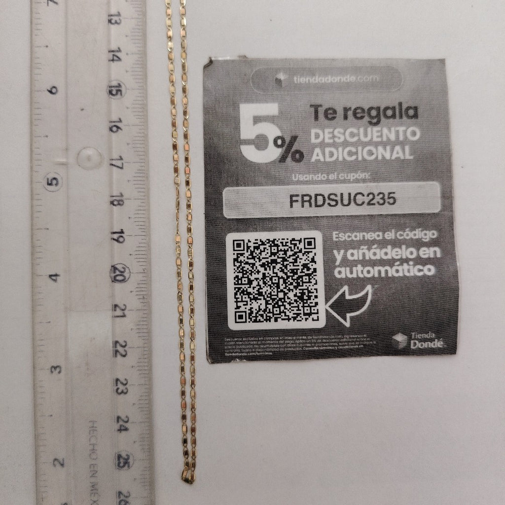 CADENA ORO 10 K 1,50 GRMS (SEMINUEVO)