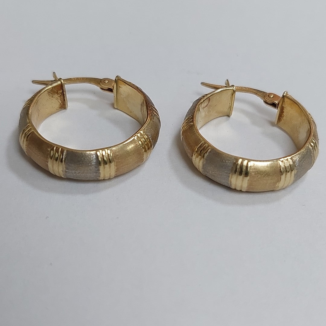 ARRACADAS PAR ORO 14 K 3.5 GRMS (SEMINUEVO)