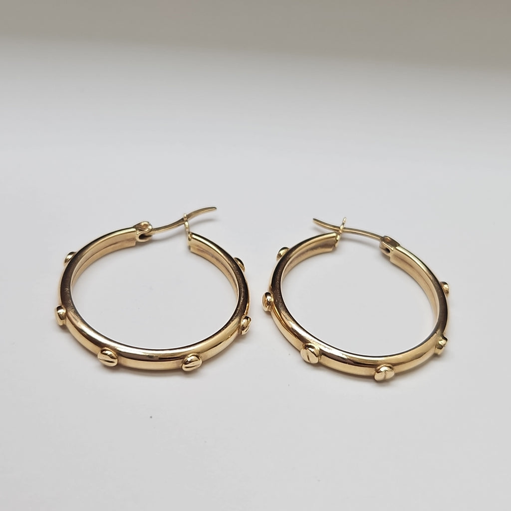 ARRACADAS PAR ORO 14 K 3,40 GRMS (SEMINUEVO)
