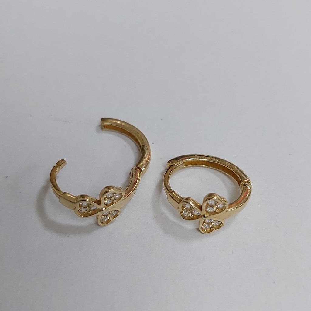ARRACADAS PAR ORO 14 K 1.6 GRMS (SEMINUEVO)