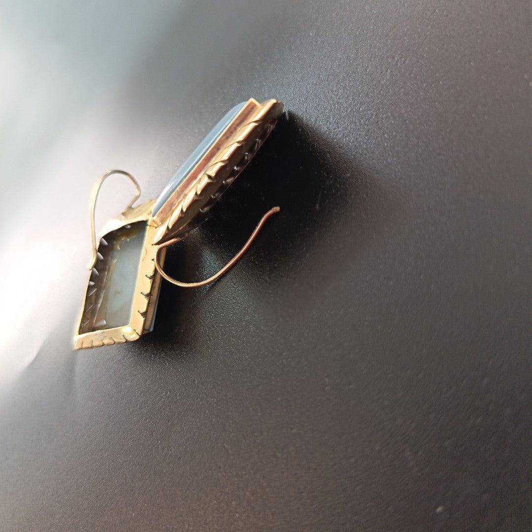 ARETES PAR ORO 14 K 10.8 GRMS (SEMINUEVO)