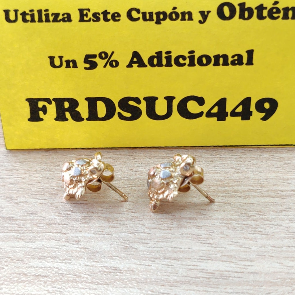BROQUELES PAR ORO 14 K 3.1 GRMS (SEMINUEVO)