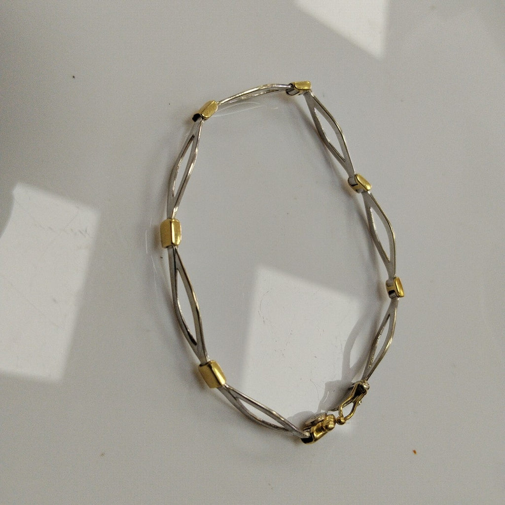 PULSERA ORO, ORO BLANCO 14 K 7 GRMS (SEMINUEVO)