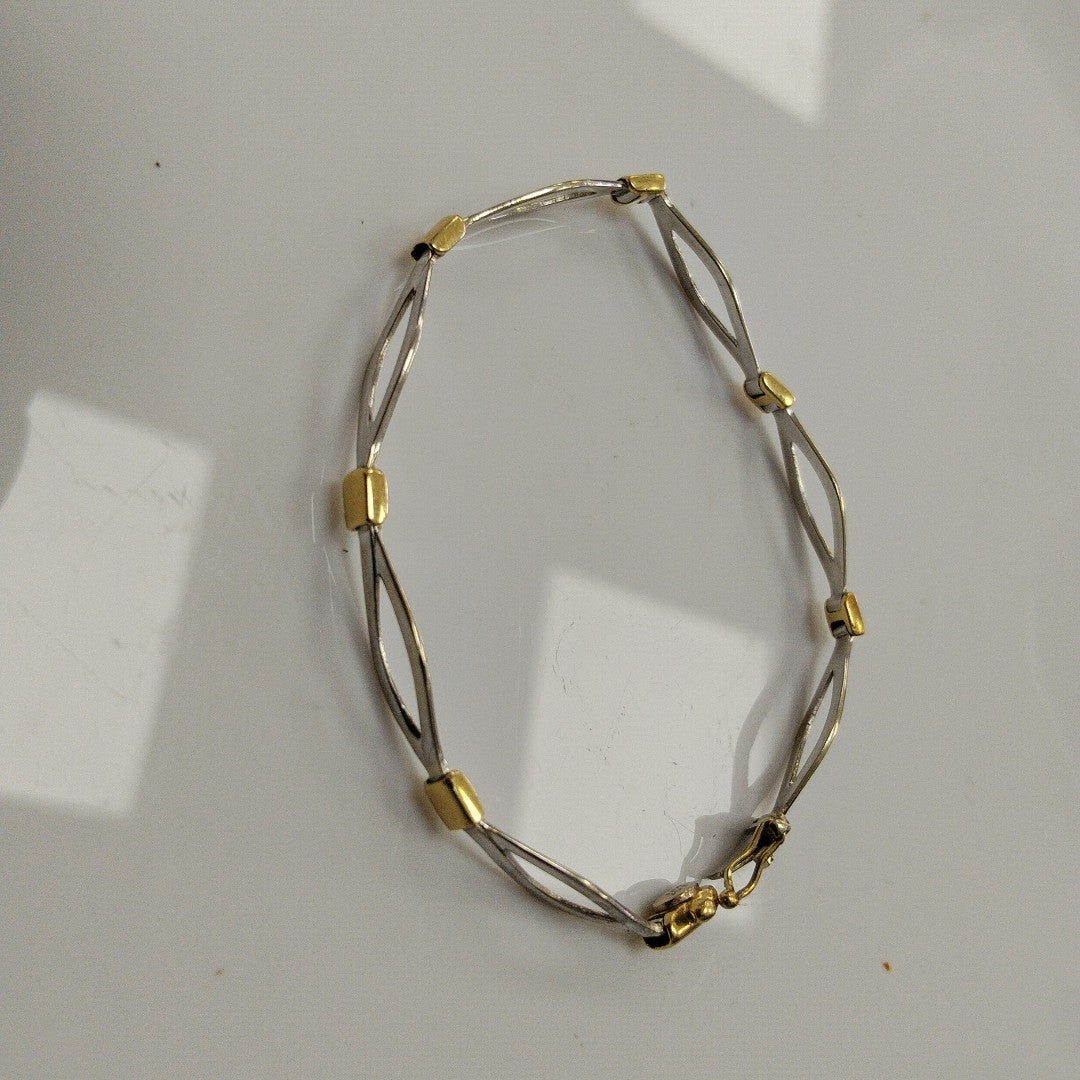 PULSERA ORO, ORO BLANCO 14 K 7 GRMS (SEMINUEVO)