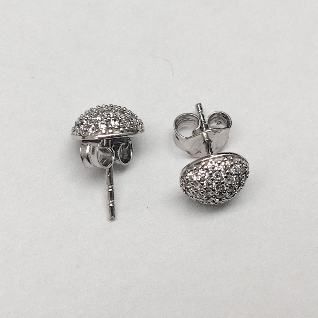 ARETES PAR ORO BLANCO 14 K 1,70 GRMS (SEMINUEVO)