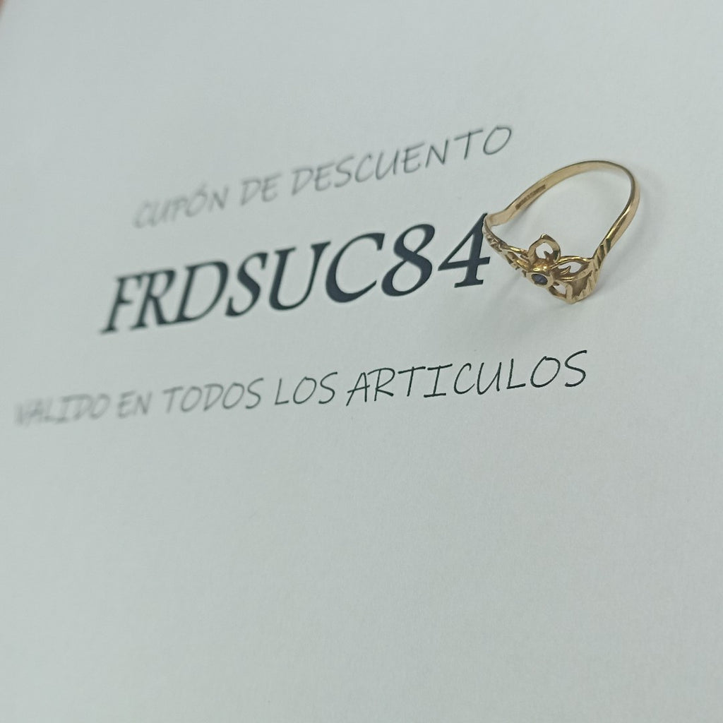 ANILLO ORO 10 K 1,20 GRMS (SEMINUEVO)