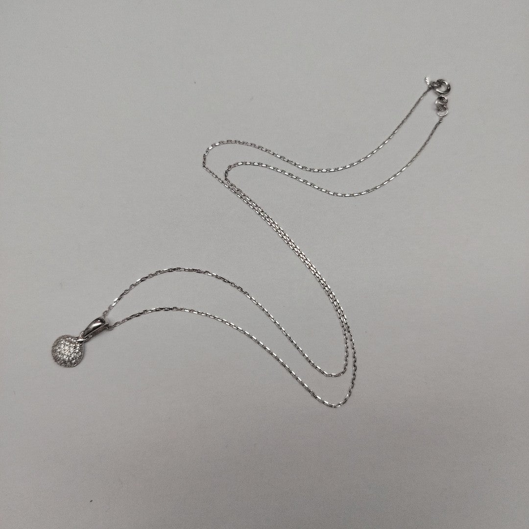 CADENA,DIJE ORO BLANCO 14 K 2,20 GRMS (SEMINUEVO)