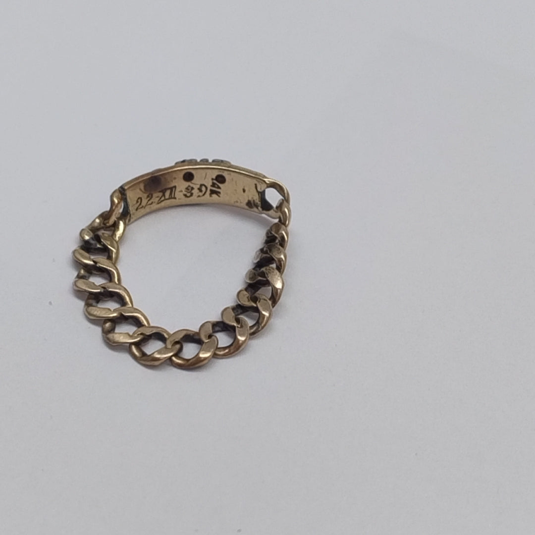 ANILLO ORO 8 K 3.5 GRMS (SEMINUEVO)