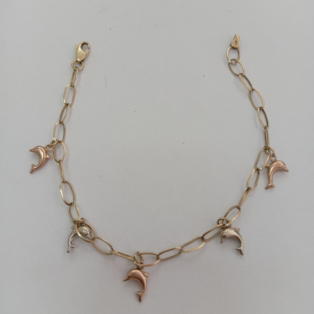 PULSERA ORO 14 K 4.9 GRMS (SEMINUEVO)