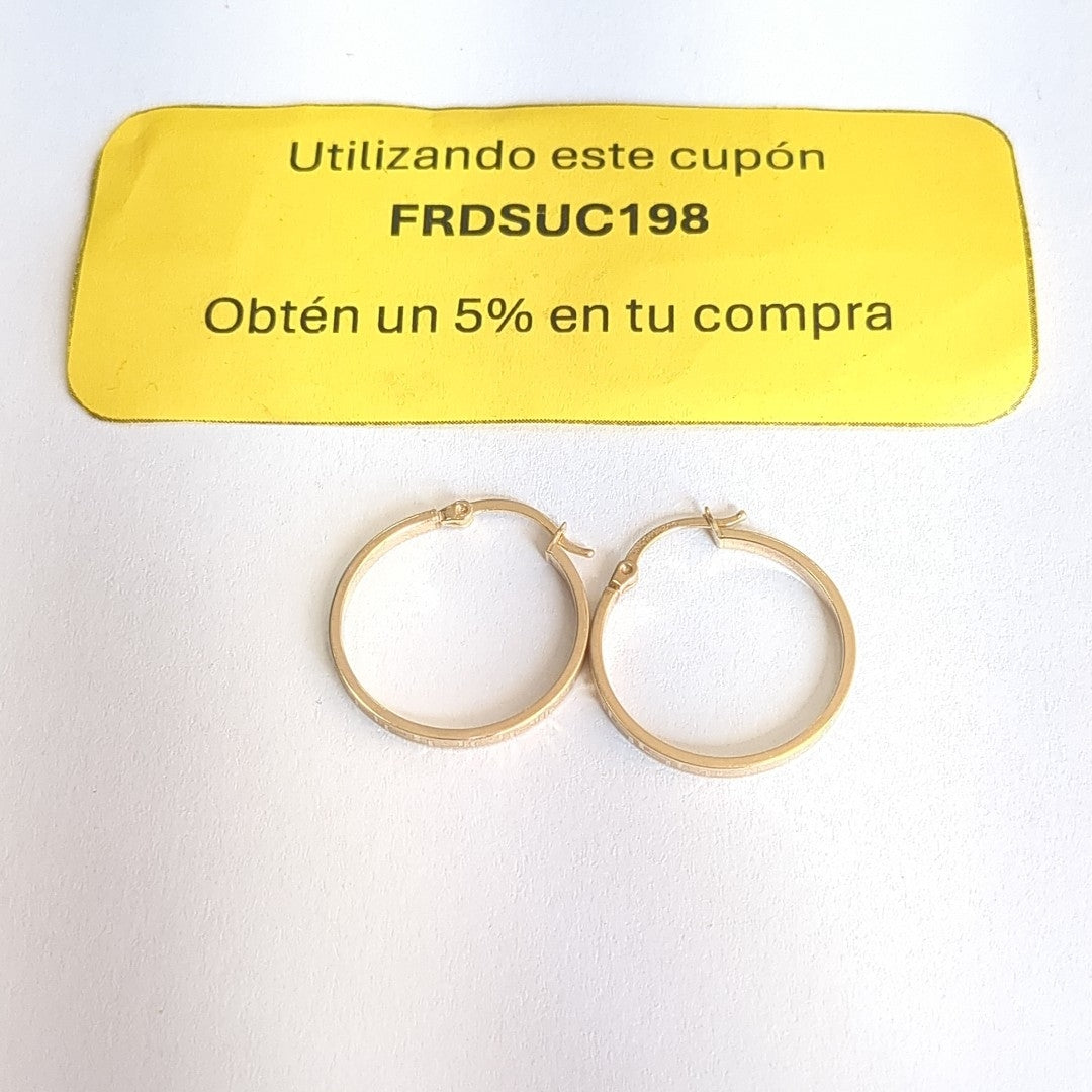 ARRACADAS PAR ORO 10 K 1,50 GRMS (SEMINUEVO)