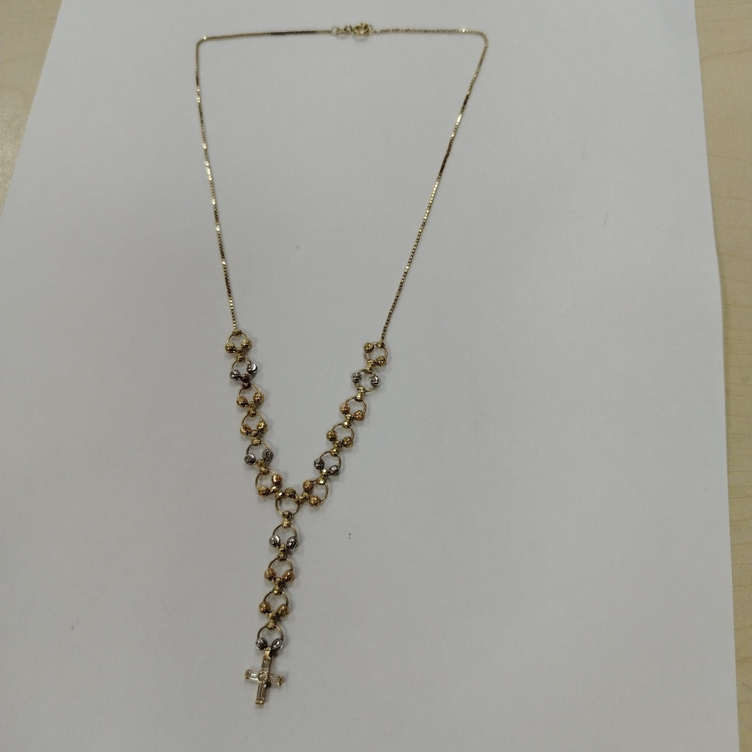 GARGANTILLA ORO,ORO COMBINADO 14 K 8,50 GRMS (SEMINUEVO)