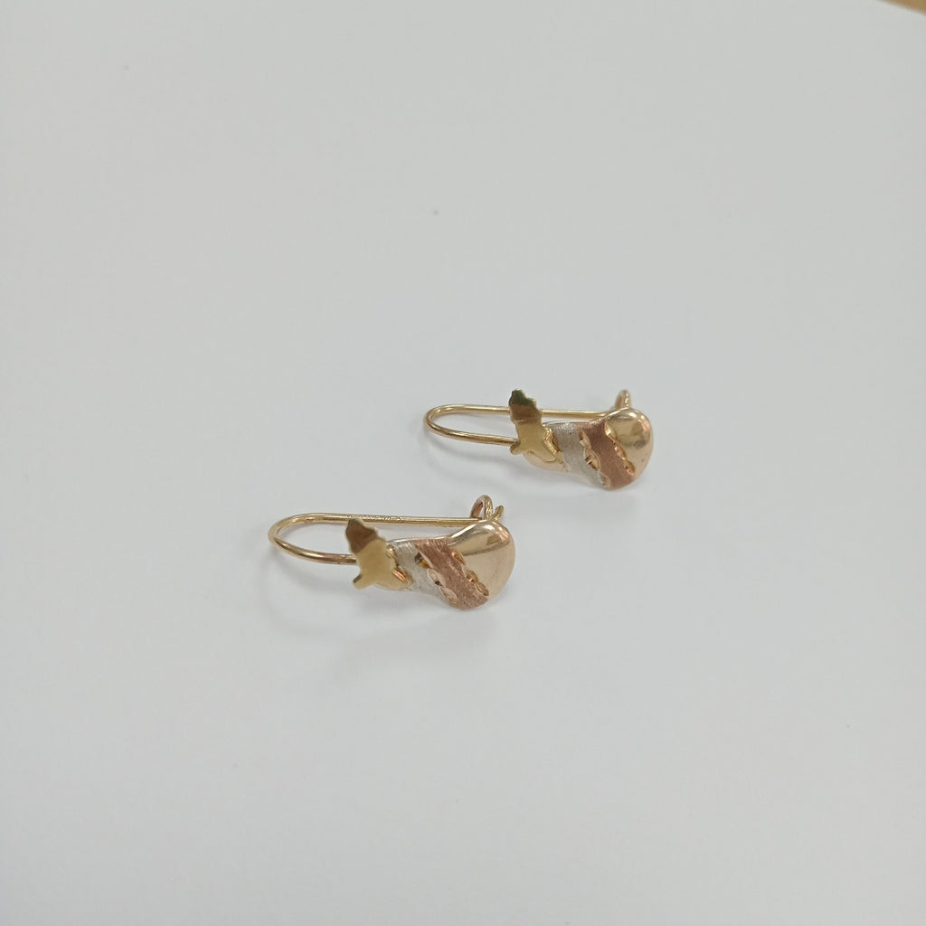 ARETES PAR ORO 10 K 0,90 GRMS (SEMINUEVO)