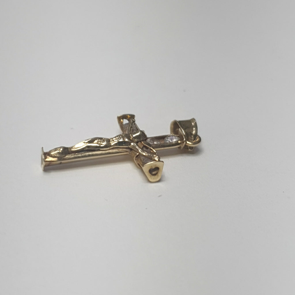 CRUCIFIJO ORO 10 K 1.2 GRMS (SEMINUEVO)