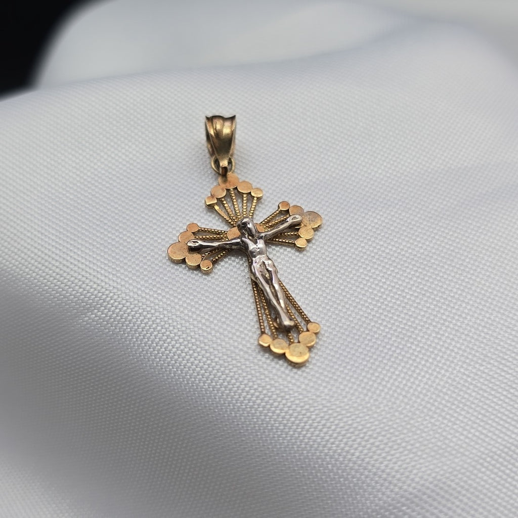 CRUCIFIJO ORO 14 K 1,60 GRMS (SEMINUEVO)