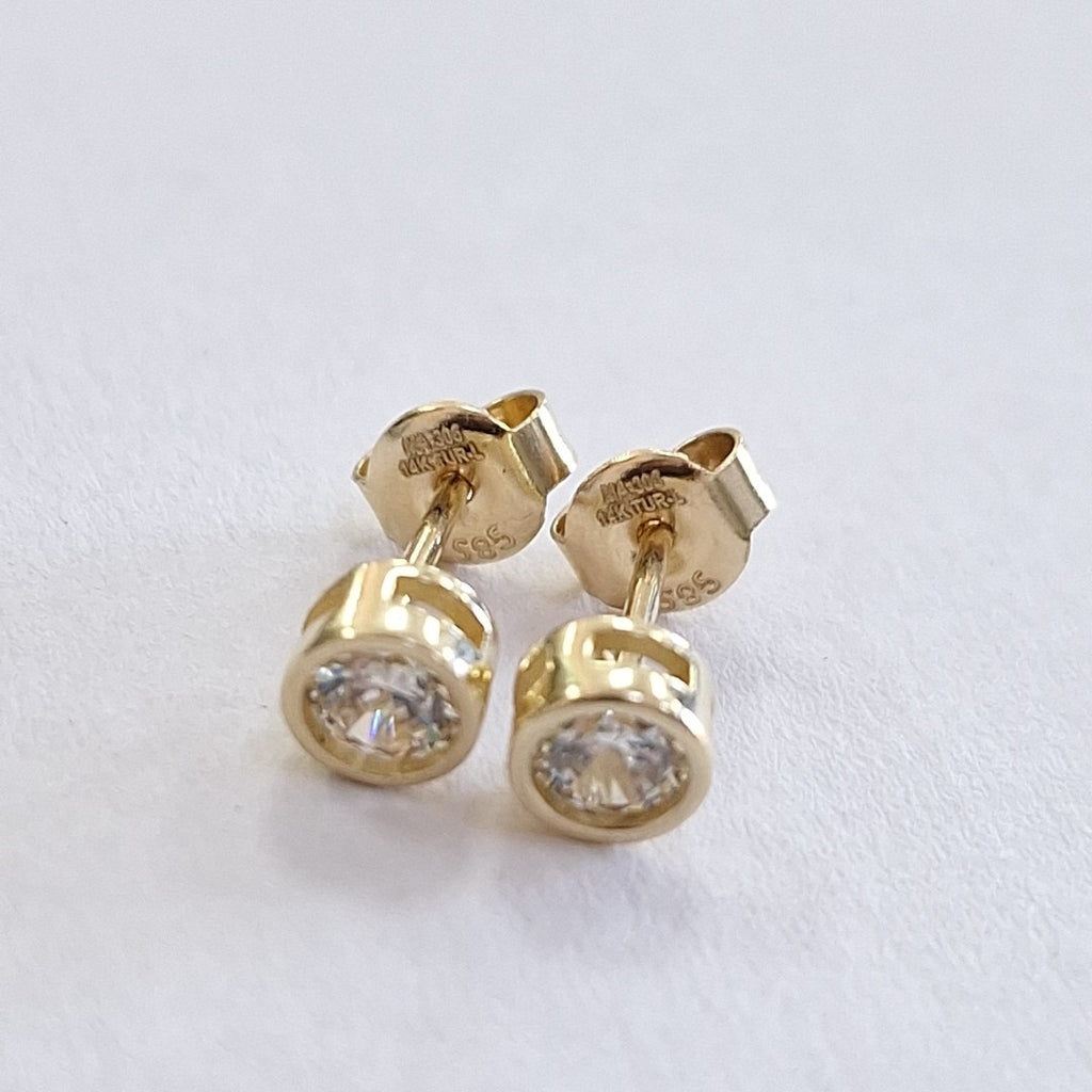 BROQUELES ORO 14K 1.2 (NUEVO)
