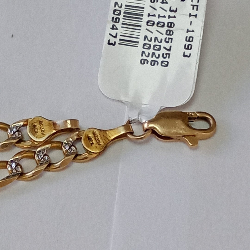 PULSERA ORO COMBINADO 14 K 7.6 GRMS (SEMINUEVO)