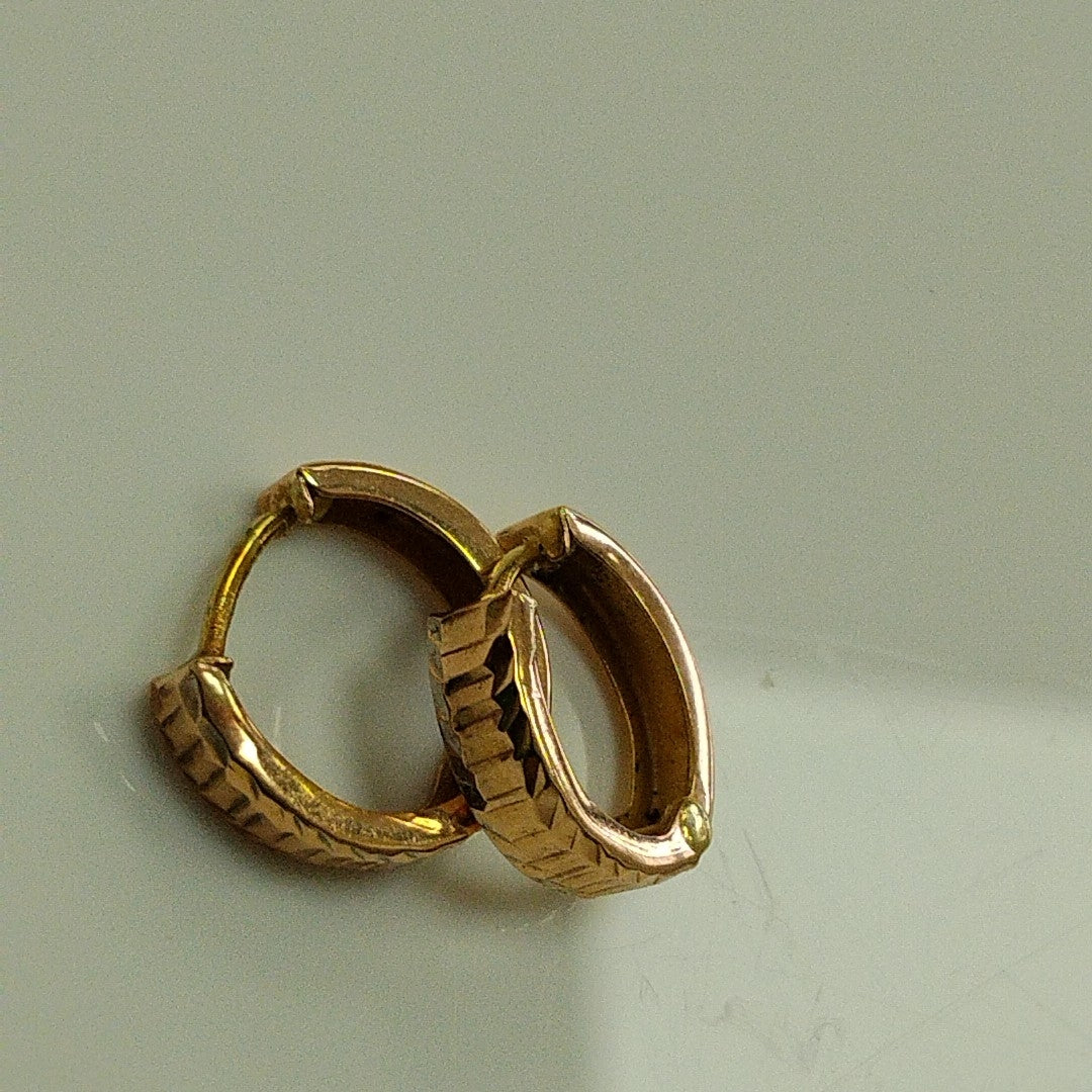 ARRACADAS PAR ORO 14 K 1,20 GRMS (SEMINUEVO)
