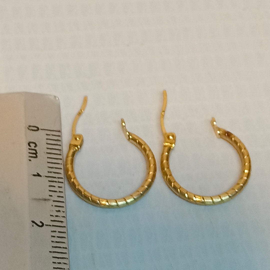 ARRACADAS PAR ORO 14 K 1,50 GRMS (SEMINUEVO)