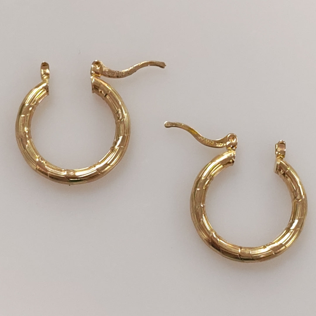 ARETES ARRACADAS 14K 2.7 GR (NUEVO)