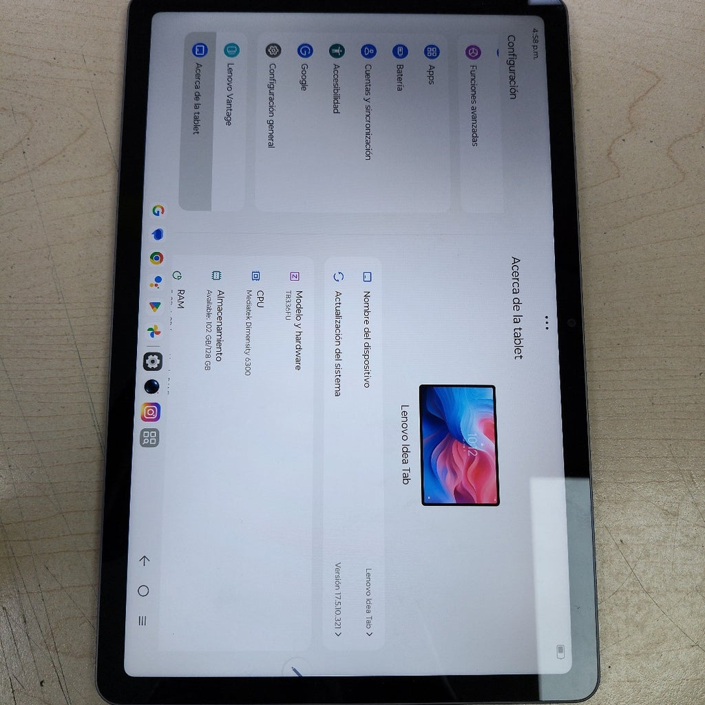 TABLETA LENOVO IDEAPAD K11 GEN 2 TB336FU  (2026) 128 GB 8 GB RAM (SEMINUEVO)
