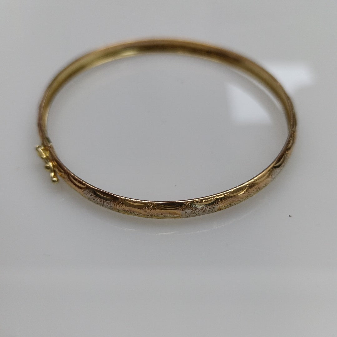 PULSERA RIGIDA ORO 14 K 4.5 GRMS (SEMINUEVO)