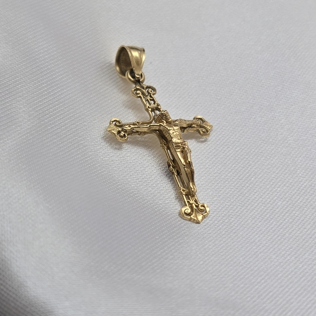 CRUCIFIJO ORO 14 K 1.6 GRMS (SEMINUEVO)