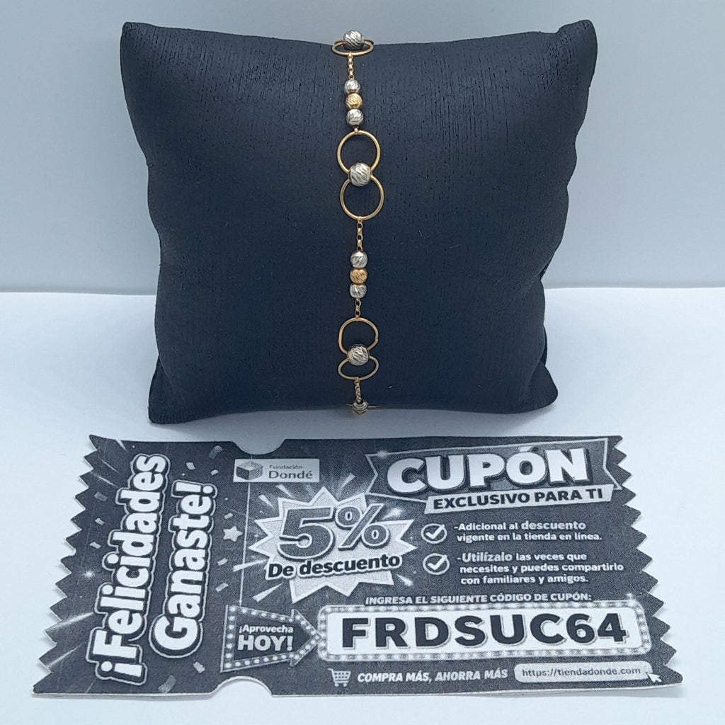 PULSERA ORO 14 K 2,50 GRMS (SEMINUEVO)
