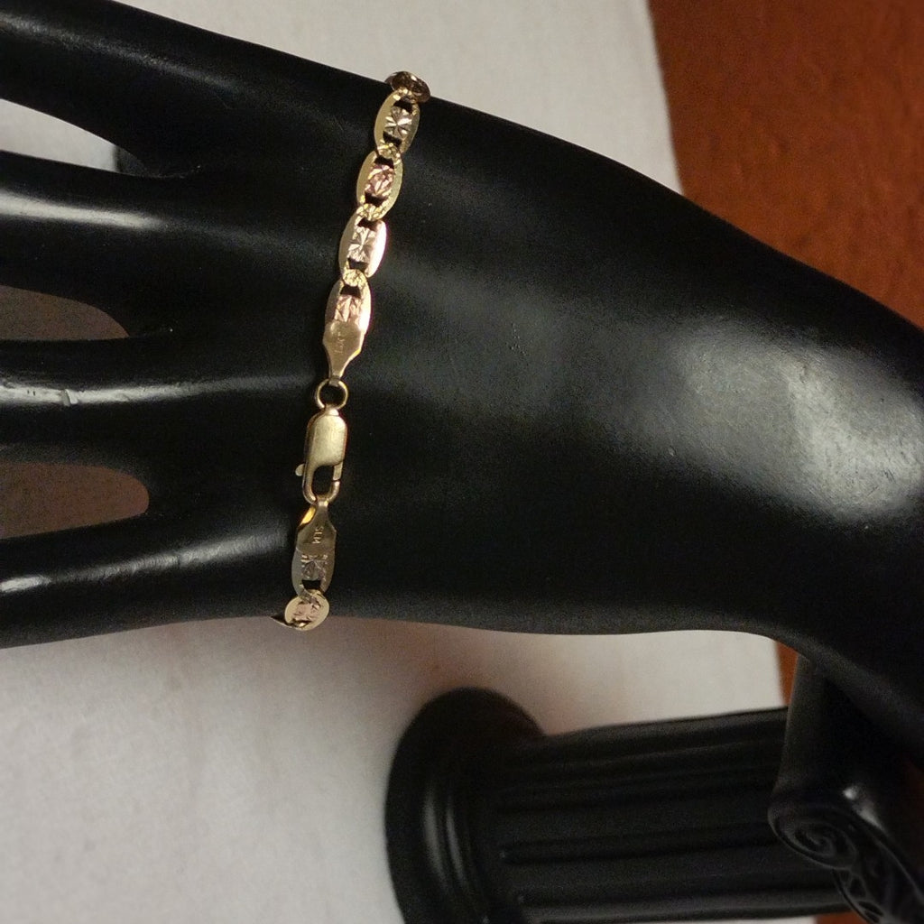 PULSERA ORO COMBINADO 14 K 6 GRMS (SEMINUEVO)