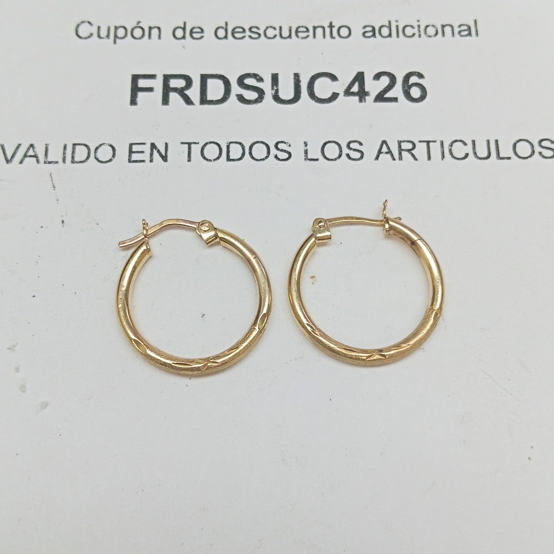 ARRACADAS PAR ORO 10 K 1.6 GRMS (SEMINUEVO)