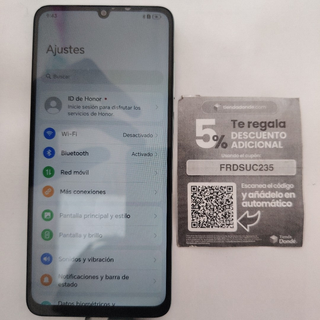 CELULAR HONOR X5C NLA-LX3 (2025) 256 GB 6 GB RAM (SEMINUEVO)