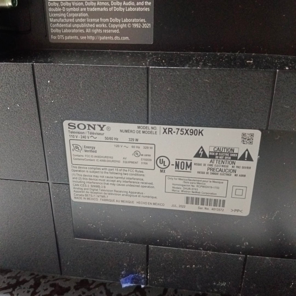 PANTALLA SONY XR-75X90K (2022) 75" LED 4K (SEMINUEVO)