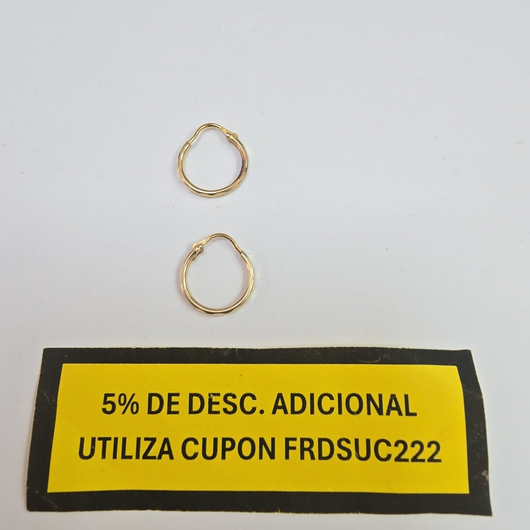 ARRACADAS PAR ORO 10 K 0.8 GRMS (SEMINUEVO)
