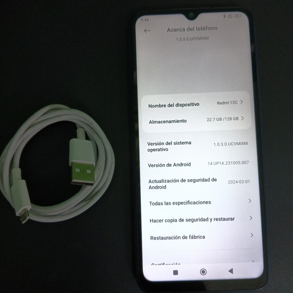 CELULAR XIAOMI REDMI 12C 2212ARNC4L (2023) 128 GB 4 GB RAM (SEMINUEVO)